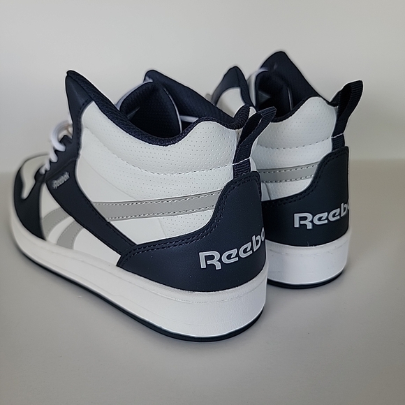 Reebok Royal Prime Mid 2.0 Kids Size 5 Color White/grey/navy - Picture 6 of 12